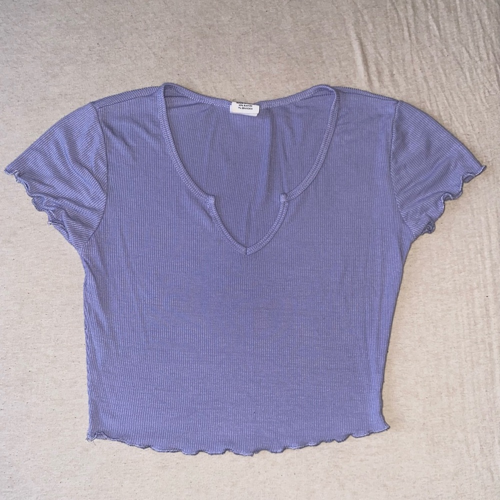 Purple crop top